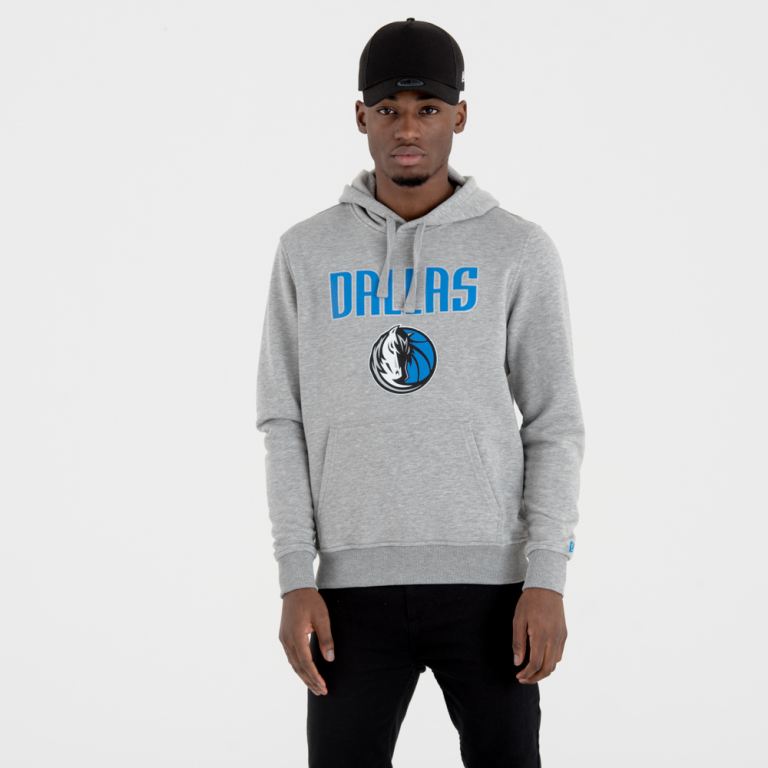 Ropa New Era Nba Grises - Dallas Mavericks Team Logo Pullover 86973PAIJ